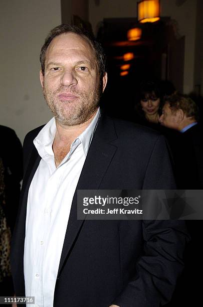 Harvey Weinstein during 2005 HBO Pre-Golden Globe Awards Party in Los Angeles, California, United States.