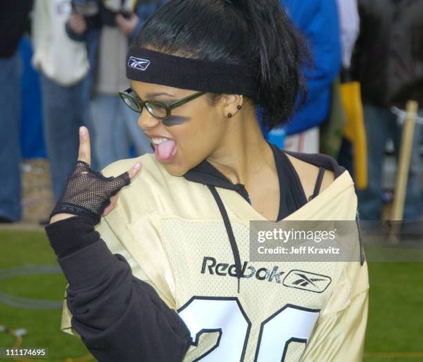 Fefe Dobson during Super Bowl XXXVIII - MTV's Rock n' Jock at MTV Compound at Reliant Stadium in Houston, Texas, United States.