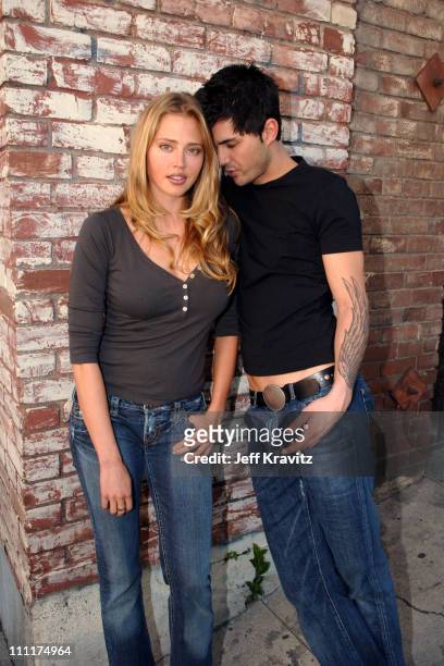 Estella Warren and JD Fortune during INXS "Afterglow" Music Video Shoot - January 12, 2006 at Downtown LA Street in Los Angeles, California, United...