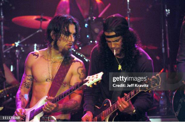 Dave Navarro of Camp Freddy with Slash of Velvet Revolver