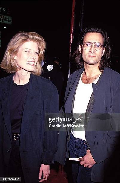 Fawn Hall and Doors manager Danny Sugerman during MTV Premiere of "The Doors" - Sept. 1991 at Whisky a Go Go in Hollywood, California, United States.