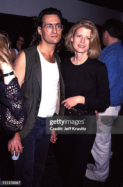 Doors manager Danny Sugerman and Fawn Hall during MTV Premiere of "The Doors" - Sept. 1991 at Whisky a Go Go in Hollywood, California, United States.