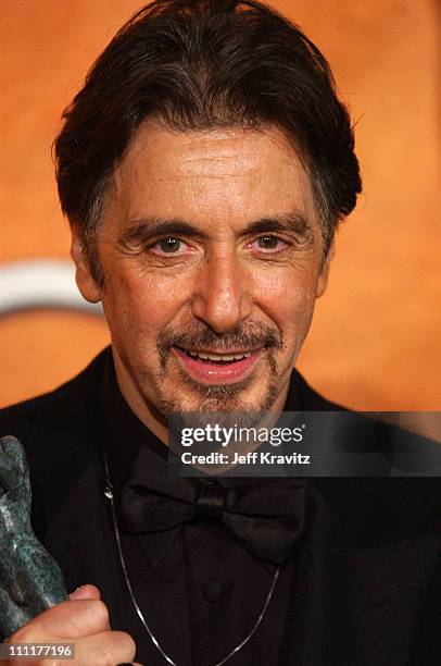 Al Pacino, winner for Outstanding Performance by a Male Actor in a Television Movie or Miniseries for "Angels in America"