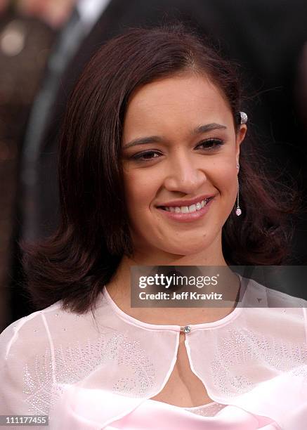 Keisha Castle-Hughes during The 76th Annual Academy Awards - Arrivals by Jeff Kravitz at Kodak Theatre in Hollywood, California, United States.