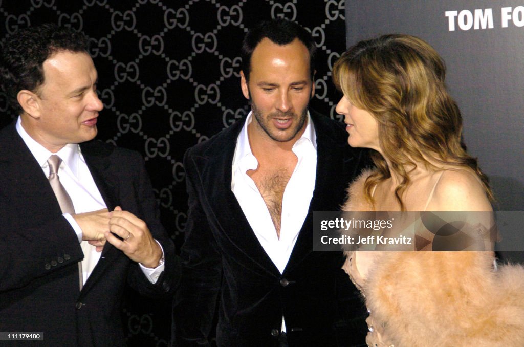 Tom Hanks, Tom Ford and Rita Wilson during Tom Ford Receives Rodeo ...