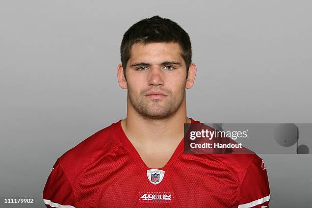 In this handout image provided by the NFL, Nate Byham of the San Francisco 49ers poses for his NFL headshot circa 2010 in San Francisco, California.