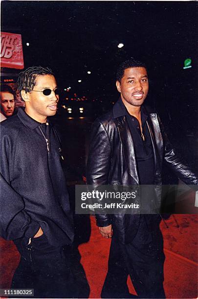 Kenny "Babyface" Edmonds and guest during "Fight Club" Premiere in Los Angeles, California, United States.
