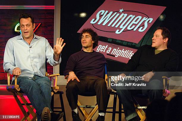 Vince Vaughn, Doug Liman, director, and Jon Favreau, writer
