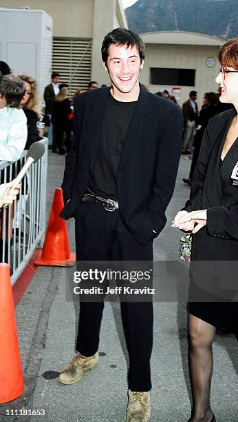 Keanu Reeves during 1992 MTV Movie Awards at Culver Studios in Culver City, California, United States.