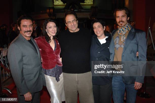 Ian McShane, Molly Parker, Powers Boothe, guest and Timothy Olyphant