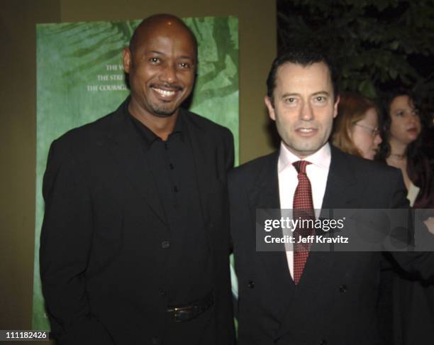 Raoul Peck and Colin Callender during HBO Films' "Sometimes In April" Los Angeles Premiere at Writer's Guild Theater in Beverly Hills, California,...