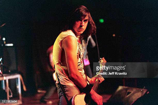Johnny Ramone of the Ramones during The Ramones in Concert at The Palladium at The Palladium in Hollywood, CA, United States.