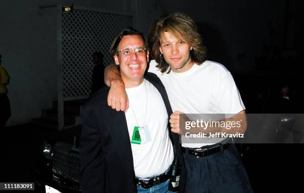 John Cannelli and Jon Bon Jovi during 1994 MTV Movie Awards at Sony Studios in Culver City, California, United States.