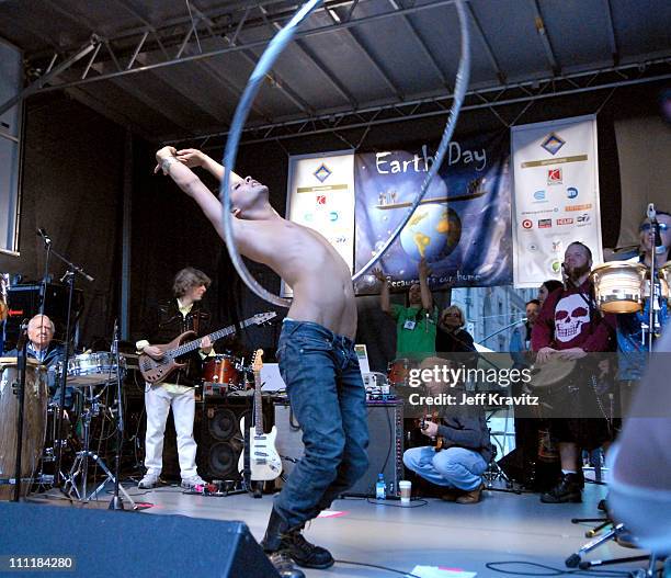 Dancer from the Mutaytor during Green Apple Music Festival - Mickey Hart - April 21, 2006 at Stage at 44th & Vanderbilt in New York City, New York,...