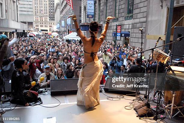 Dancer from the Mutaytor during Green Apple Music Festival - Mickey Hart - April 21, 2006 at Stage at 44th & Vanderbilt in New York City, New York,...