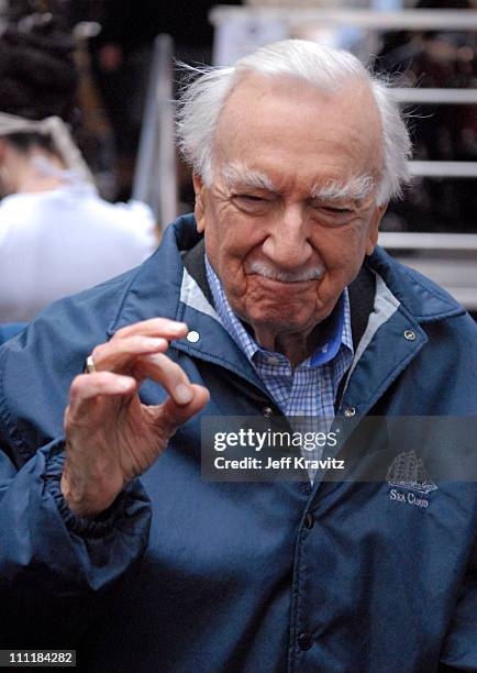 Walter Cronkite during Green Apple Music Festival - Mickey Hart - April 21, 2006 at Stage at 44th & Vanderbilt in New York City, New York, United...