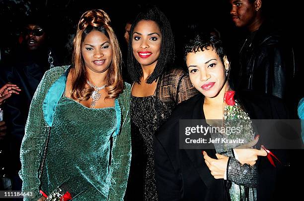 Sandra "Pepa" Denton, Deidre "Spinderella" Roper and Cheryl "Salt" James of Salt-N-Pepa