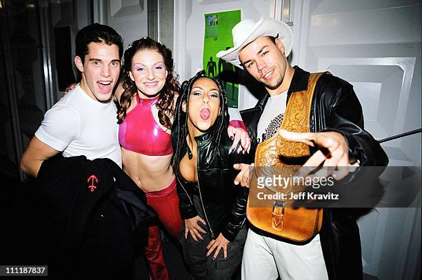 The Vengaboys during 1999 MTV EMA Arrivals at The Point Depot in Dublin, Ireland.