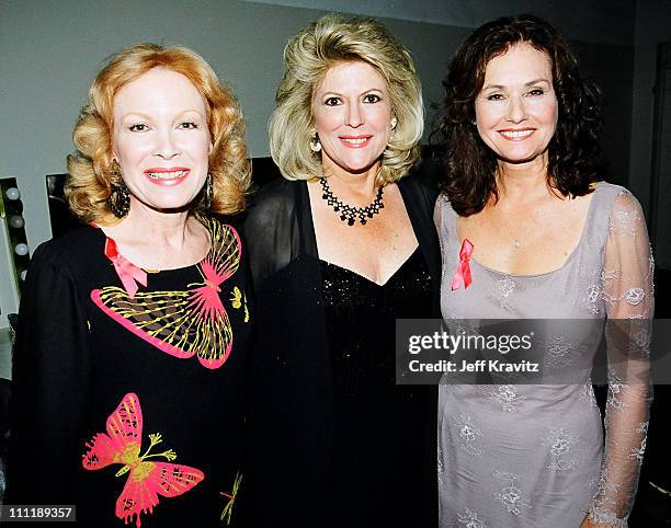 Linda Henning, Meredith MacRae and Lori Saunders during VH1 Tech Emmy Awards 1998 at Ritz Carlton in Pasadena, CA, United States.