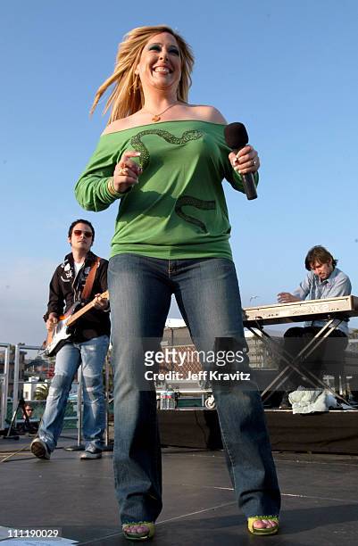 Carnie Wilson of Wilson Phillips during Wilson Phillips Performs First Concert in 12 Years - May 25, 2004 at Santa Monica Pier in Santa Monica,...