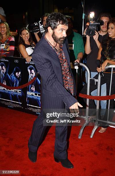 Antonio Banderas during "Ballistic: Ecks vs. Sever" Premiere at Cinerama Dome in Hollywood, California, United States.