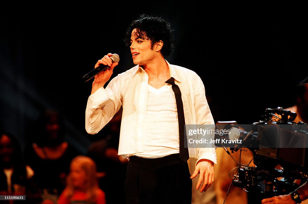 1995 Video Michael Jackson during 1995 MTV Video Music Awards Show at Radio City ...