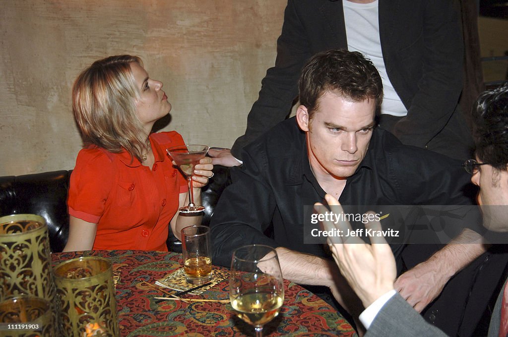 Amy Spanger and Michael C. Hall during HBO's "Six Feet Under" Season