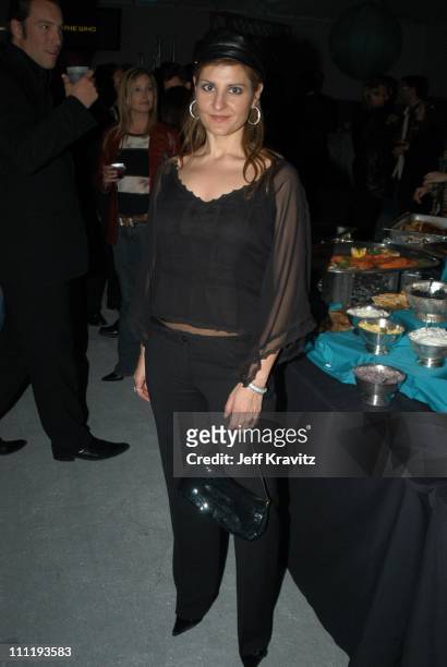Nia Vardalos during VH1 Big in 2002 Awards - Backstage and Audience at Grand Olympic Auditorium in Los Angeles, CA, United States.