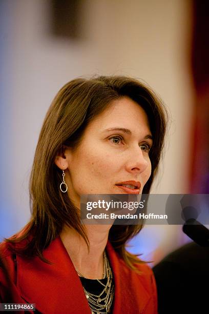 Deborah Hersman, chairman of the National Transportation Safety Board, testifies on Capitol Hill on March 30, 2011 in Washington, DC. The motorcoach...