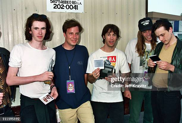 The London Suede and Evan Dando of The Lemonheads during KROQ Weenie Roast at Irvine Meadows in Irvine, CA, United States.