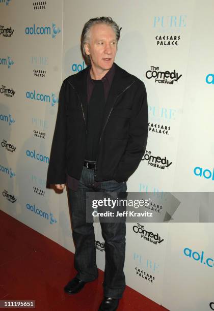 Bill Maher during HBO & AEG Live's "The Comedy Festival" - AOL Party at Caesars Palace in Las Vegas, Nevada, United States.