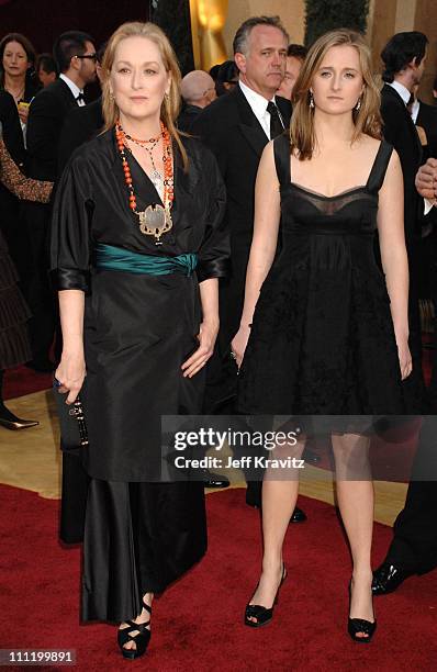 Meryl Streep, nominee Best Actress in a Leading Role for "The Devil Wears Prada," and daughter Mamie Gummer