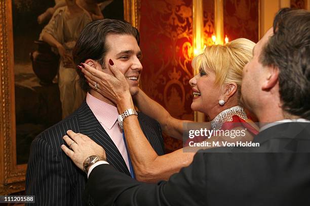 Donald Trump Jr. And Ivana Trump during Haley Binn, Jason Binn and Ivana Trump Spring into Summer with a Private Cocktail Reception at Ivana Trump...