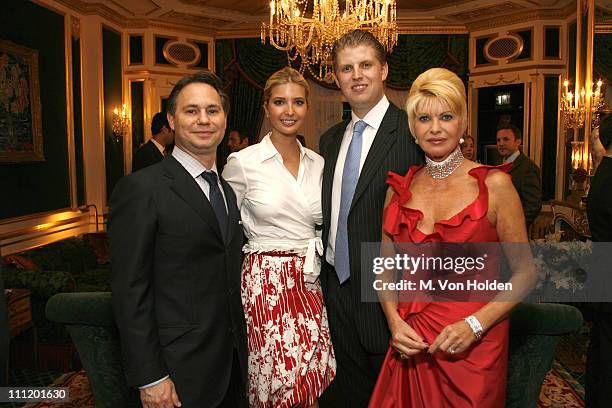 Jason Binn, Ivanka Trump, Eric Trump, and Ivana Trump