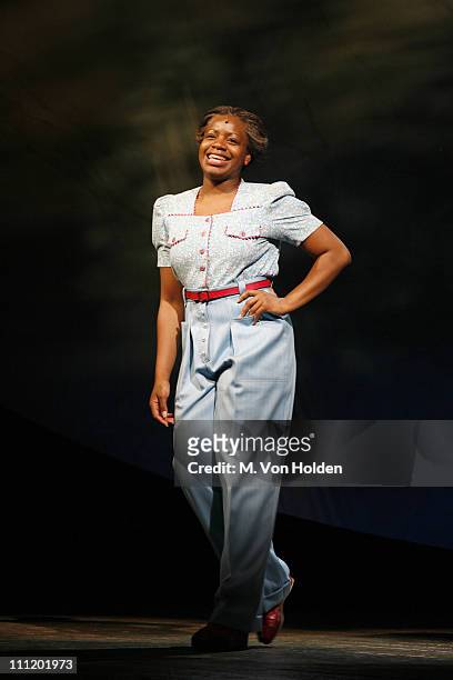 Fantasia during Fantasia and the Cast of "The Color Purple" Celebrate the One Millionth Audience Member - Curtain Call at Broadway Theater in New...