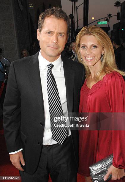 Greg Kinnear and Helen Labdon arrive at the "Feast of Love" premiere at The Academy of Motion Picture Arts and Sciences on September 25, 2007 in Los...