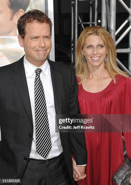 Greg Kinnear and Helen Labdon arrive at the "Feast of Love" premiere at The Academy of Motion Picture Arts and Sciences on September 25, 2007 in Los...