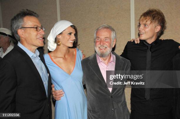 Producer Tom Rosenberg, Stana Katic, director Robert Benton and Toby Hemingway at the "Feast of Love" premiere at The Academy of Motion Picture Arts...