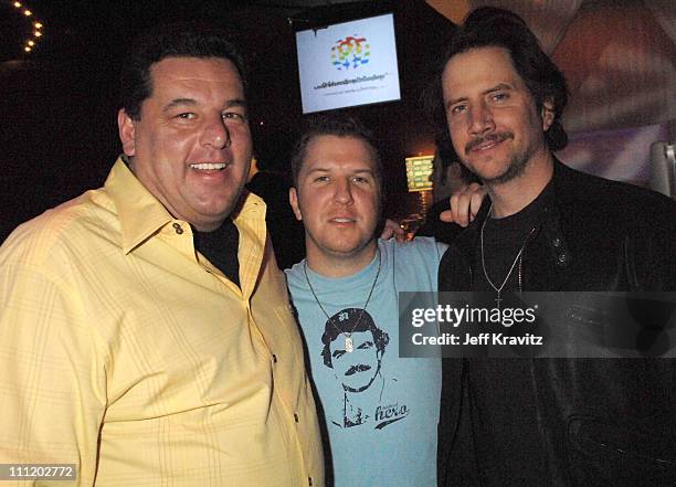 Steve Schirripa, Nick Swardson and Jamie Kennedy during Comedy Cares Celebrity Poker Tournament at the HBO & AEG Live's "The Comedy Festival" 2007 at...