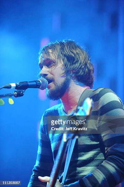 Brian Aubert of Silversun Pickups performs at day two of the KROQ Almost Acoustic Christmas at Gibson Amphitheater on December 9, 2007 in Universal...