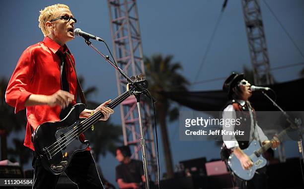 Musical group Love and Rockets performs during day 3 of the Coachella Valley Music and Arts Festival held at the Empire Polo Field on April 27, 2008...