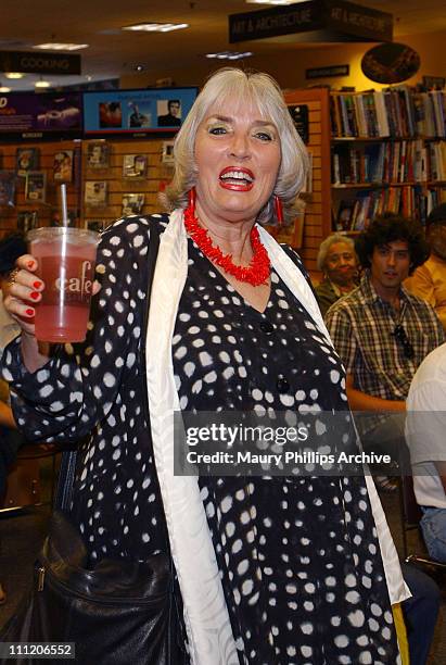 Xaviera Hollander visits Borders Books & Music to sign her book for her 30th anniversary of "The Happy Hooker."