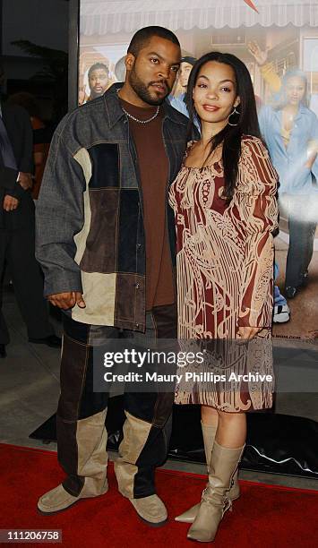 Ice Cube & wife Kim during "Barbershop" Premiere - Los Angeles at Archlight Cinerama Dome in Hollywood, California, United States.