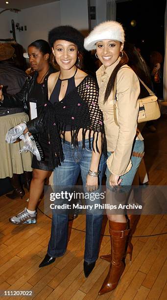 Tia Mowry and Tamera Mowry during Nike and Universal Music Present Nelly and St. Lunatics Post-American Music Award Party Co-Sponsored by Remy at...