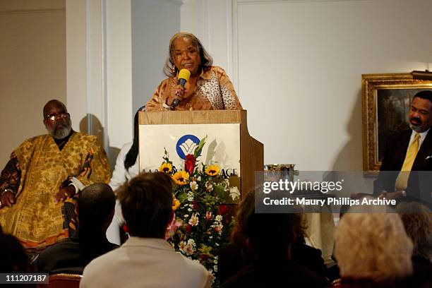 Reverend Della Reese during Rev. Della Reese Conducts Her First Post- "Angel" Sunday Service at Wyndham Bel Age Hotel in West Hollywood, California,...