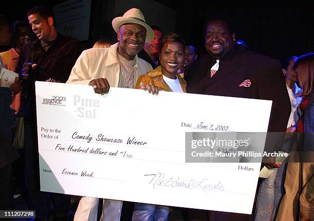 Michael Colyar, winner Angel Gaines and Bruce Bruce