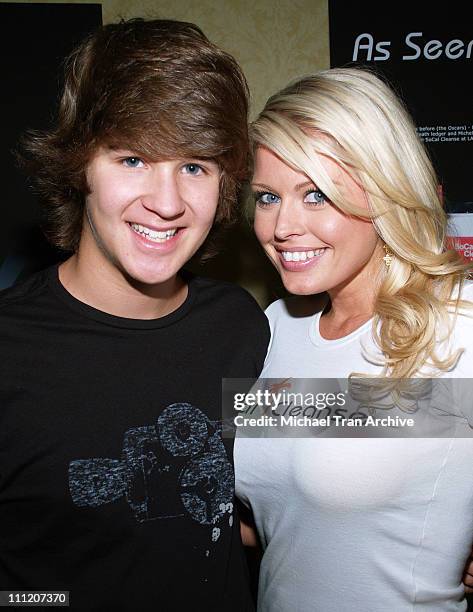 Devon Werkheiser and Cynthia Lea during Platinum Luxury Celebrity Gifting Suite at Le Meridien in Beverly Hills, California, United States.