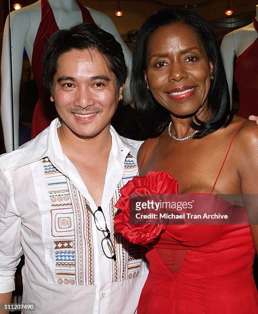Alan Del Rosario and Linda McNair during Fashion Party for Alan Del Rosario - August 24, 2006 at Linda McNair Boutique in West Hollywood, California,...