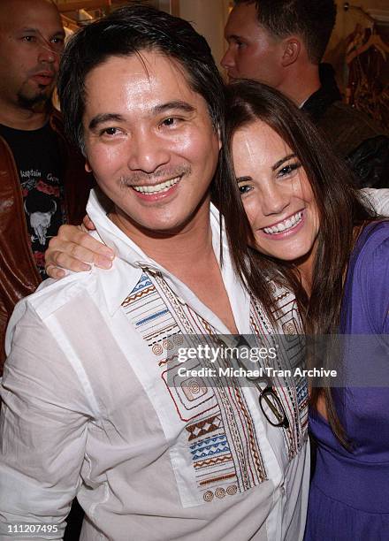 Alan Del Rosario and Jillian Murray during Fashion Party for Alan Del Rosario - August 24, 2006 at Linda McNair Boutique in West Hollywood,...