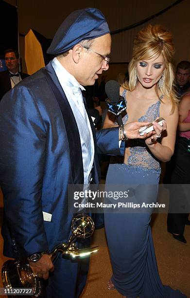 Joe Pantoliano and Dayna Devon during The 55th Annual Primetime Emmy Awards - Nokia Red Carpet at The Shrine Theater in Los Angeles, California,...